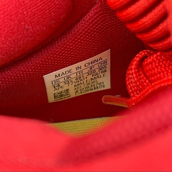 Adidas Men’s Marquee Boost Low in Active Red Size 13.5 F36305 - Picture 11 of 11